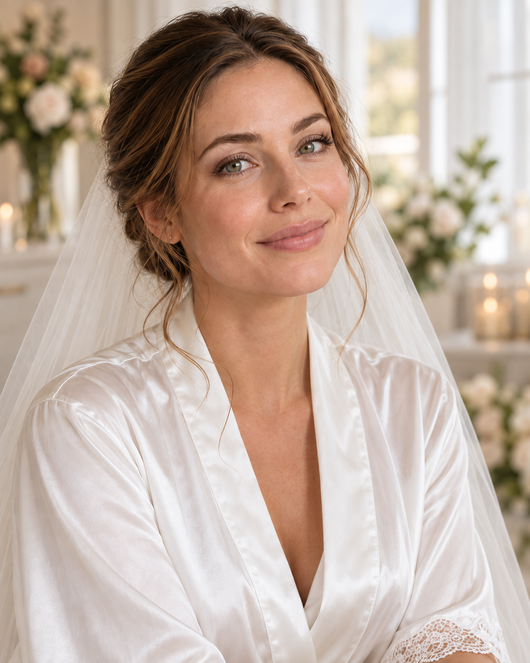 Fertige Braut mit natürlichem Bridal Glow im PDB Aesthetic Room Wiesbaden